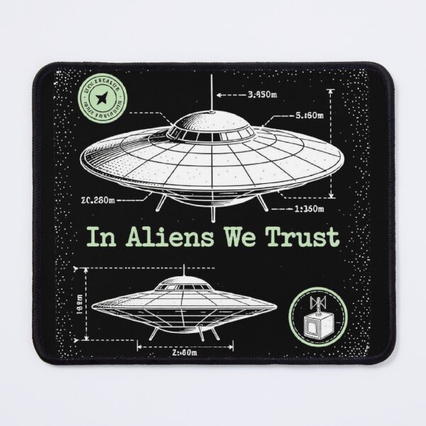 Item preview, RESIDENT ALIEN In Alien We Trust designed and sold by ALL ART .