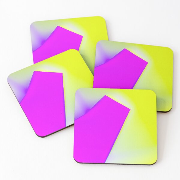 Item preview, Neon Magenta & Lime Yellow Fusion - Abstract Minimalist Geometric Art designed and sold by AbulailArt.