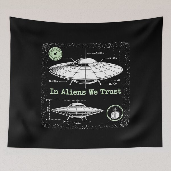 Item preview, RESIDENT ALIEN In Alien We Trust designed and sold by ALL ART .