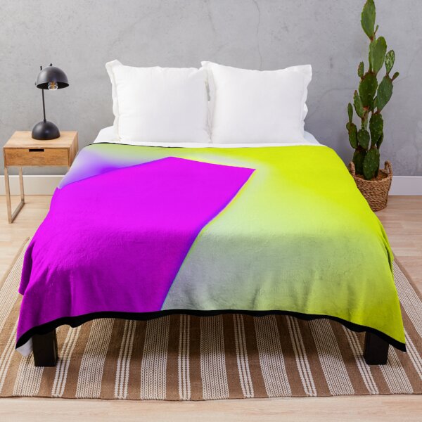 Item preview, Neon Magenta & Lime Yellow Fusion - Abstract Minimalist Geometric Art designed and sold by AbulailArt.
