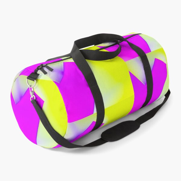 Item preview, Neon Magenta & Lime Yellow Fusion - Abstract Minimalist Geometric Art designed and sold by AbulailArt.