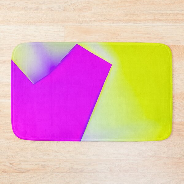 Item preview, Neon Magenta & Lime Yellow Fusion - Abstract Minimalist Geometric Art designed and sold by AbulailArt.