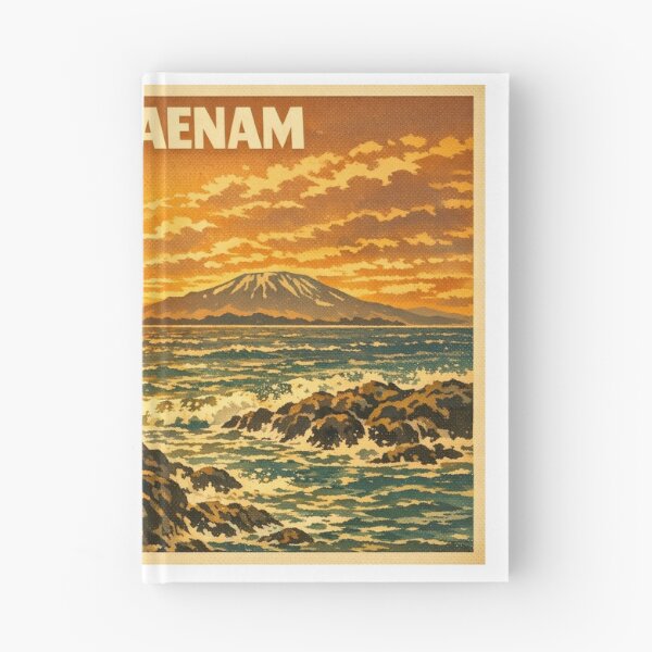 Item preview, KOREA HAENAM - Sea Prayer Ritual Sunset Jeju Island Hallasan Retro Vintage Poster designed and sold by KOREA-HAENAM.