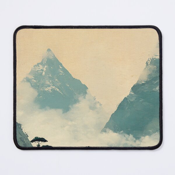 Item preview, Hand Painted Snowy Japanese Mountains designed and sold by KJNihonDesigner.