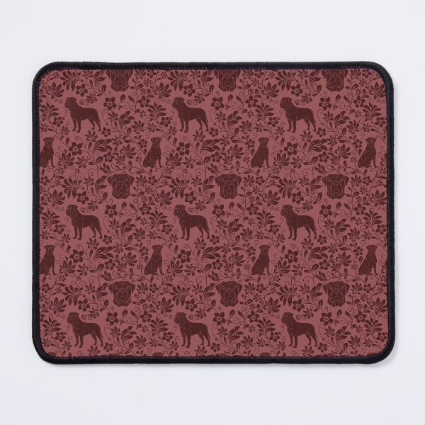 Item preview, Bullmastiff Floral Pattern | Strong Dog Botanical Aesthetic in Red designed and sold by WildLakePatterns.
