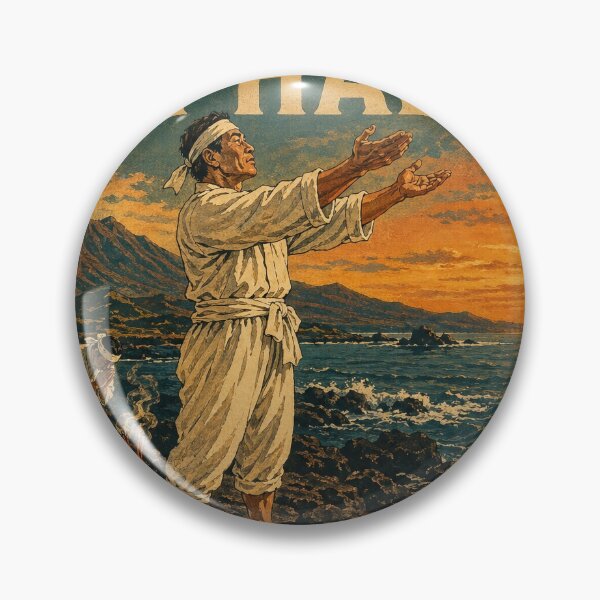 Item preview, KOREA HAENAM - Traditional Sea Ritual Pungeo-je Jeju Island Retro Vintage Poster designed and sold by KOREA-HAENAM.