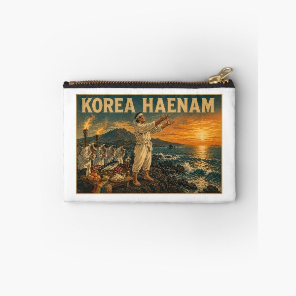 Item preview, KOREA HAENAM - Traditional Sea Ritual Pungeo-je Jeju Island Retro Vintage Poster designed and sold by KOREA-HAENAM.