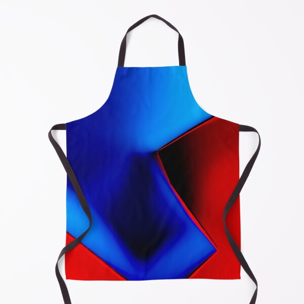 Item preview, Electric Blue & Fire Red Abstract - Modern Minimalist Geometric Art designed and sold by AbulailArt.