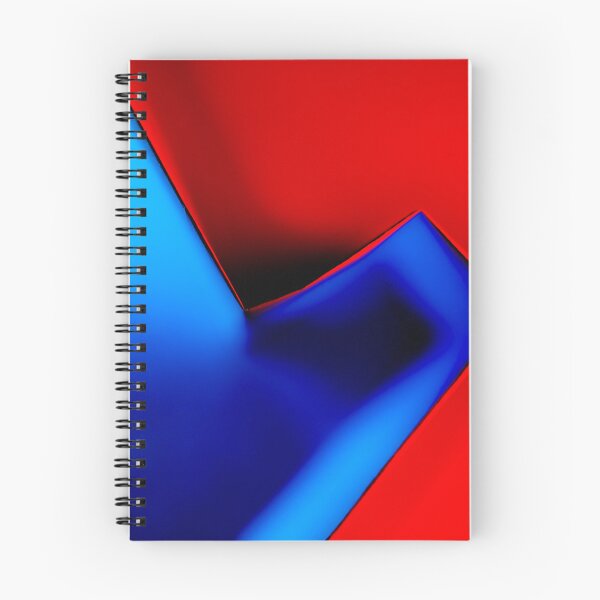 Item preview, Electric Blue & Fire Red Abstract - Modern Minimalist Geometric Art designed and sold by AbulailArt.