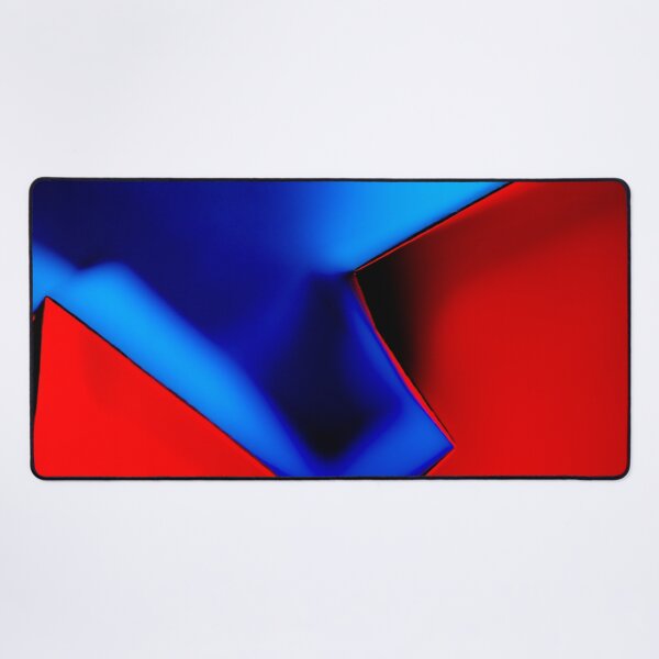 Item preview, Electric Blue & Fire Red Abstract - Modern Minimalist Geometric Art designed and sold by AbulailArt.