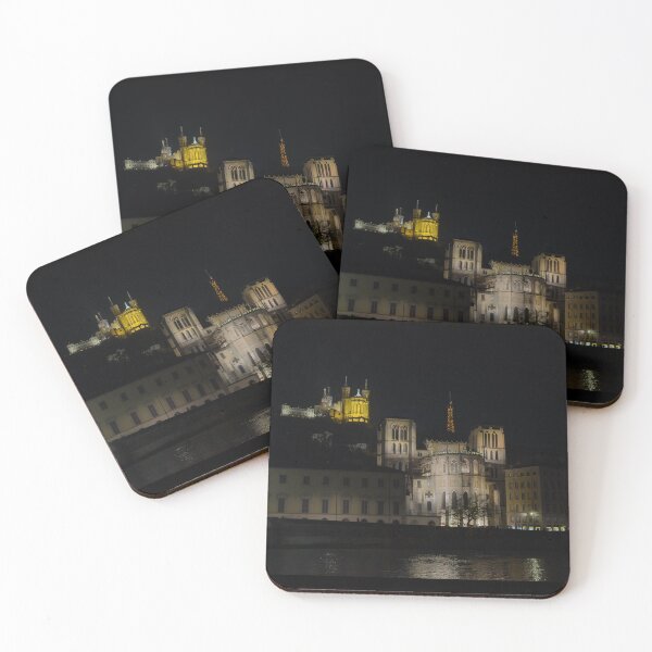 Item preview, Lyon: A Night View of Basilique Notre-Dame and Cathedral St Jean Baptiste designed and sold by Trevor and Photos.