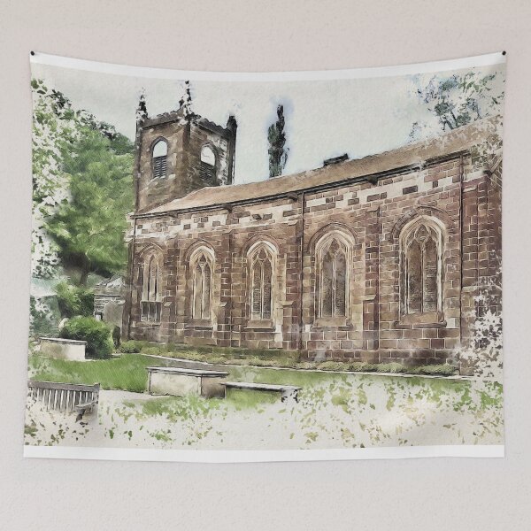 Item preview, St Mary’s Church, Luddenden designed and sold by ArtworkNorth.