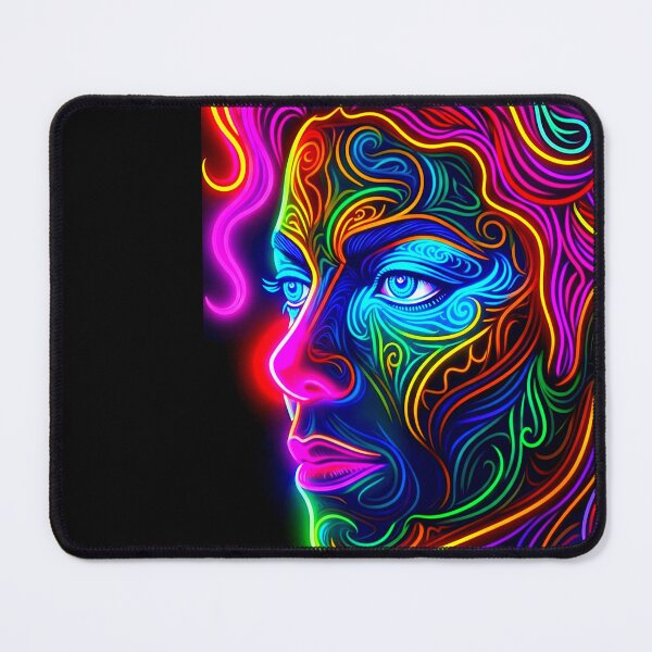 Item preview, Neon Glow Ornate Portrait Dance King Art designed and sold by ExploreAura Studio.