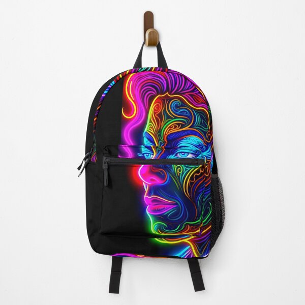 Item preview, Neon Glow Ornate Portrait Dance King Art designed and sold by ExploreAura Studio.