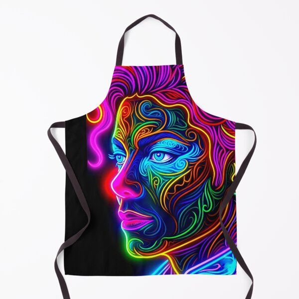 Item preview, Neon Glow Ornate Portrait Dance King Art designed and sold by ExploreAura Studio.