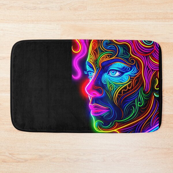 Item preview, Neon Glow Ornate Portrait Dance King Art designed and sold by ExploreAura Studio.