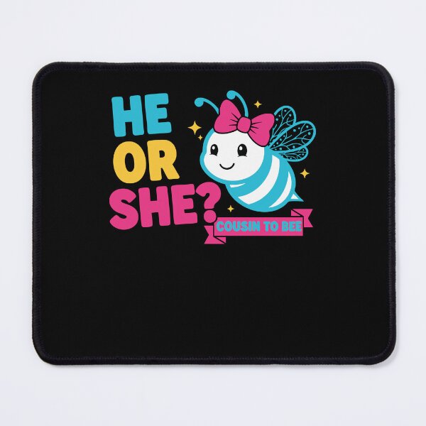 Item preview, Gender Reveal He Or She Cousin To Bee Baby Shower designed and sold by LuminOrb.