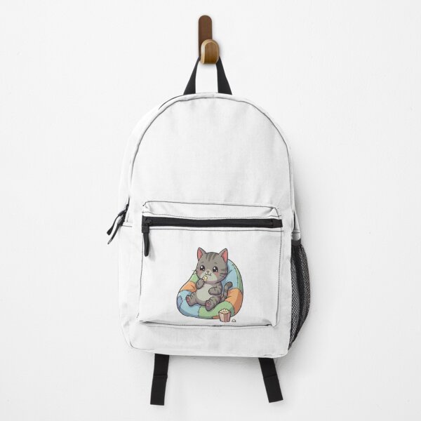 Item preview, Cute Cat Eating Popcorn Movie designed and sold by Ella_Sketch.