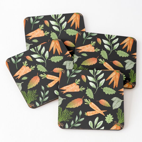 Item preview, Watercolor Carrot Pattern – Rustic Vegetable Botanical Seamless Design designed and sold by timizar.