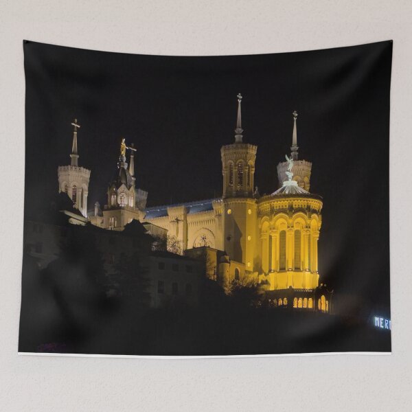 Item preview, Lyon:  A Night View of the Basilique Notre-Dame designed and sold by Trevor and Photos.