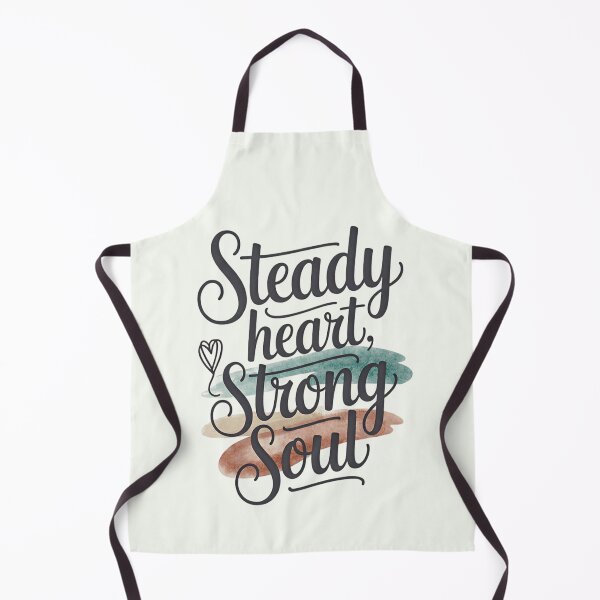 Item preview, Steady Heart Strong Soul – Minimal Hand Lettering Design designed and sold by ArthUpscale.
