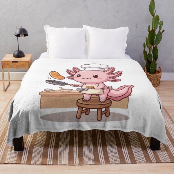 Item preview, Cute Pink Axolotl Chef Cooking designed and sold by Ella_Sketch.