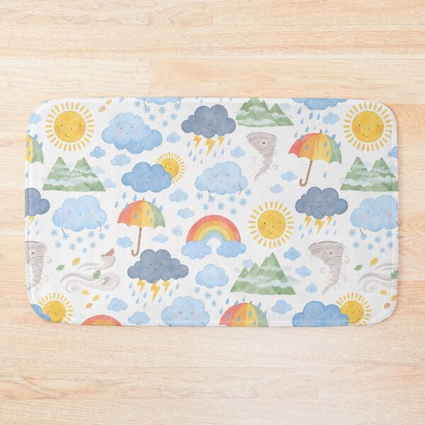 Item preview, Weather map for children at home, duvet cover designed and sold by Kentala.