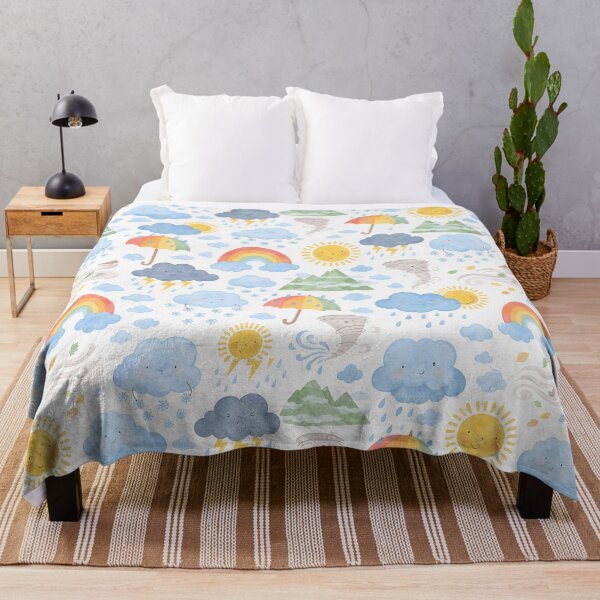 Item preview, Weather map for children at home, duvet cover designed and sold by Kentala.