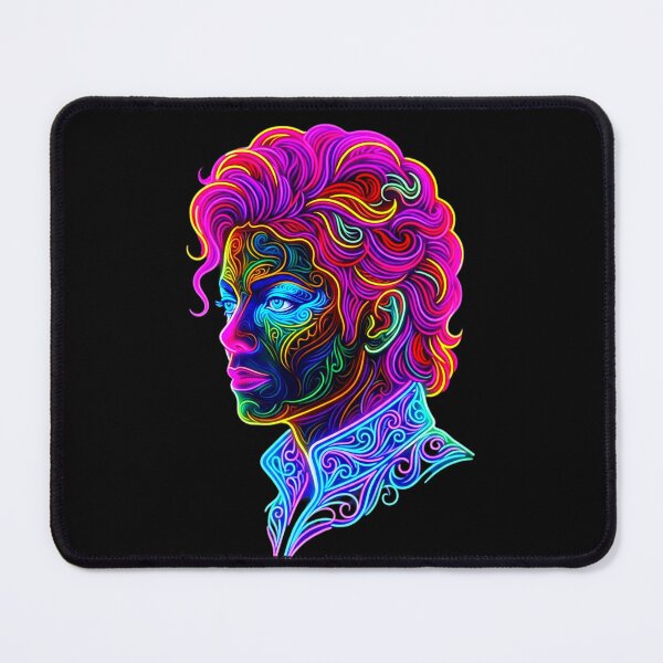 Item preview, Neon Glow Ornate Portrait Dance King Art designed and sold by ExploreAura Studio.