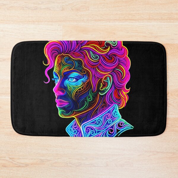 Item preview, Neon Glow Ornate Portrait Dance King Art designed and sold by ExploreAura Studio.
