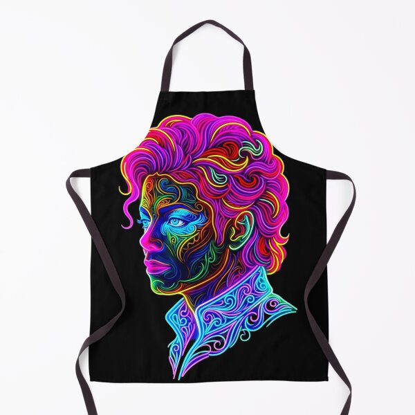 Item preview, Neon Glow Ornate Portrait Dance King Art designed and sold by ExploreAura Studio.