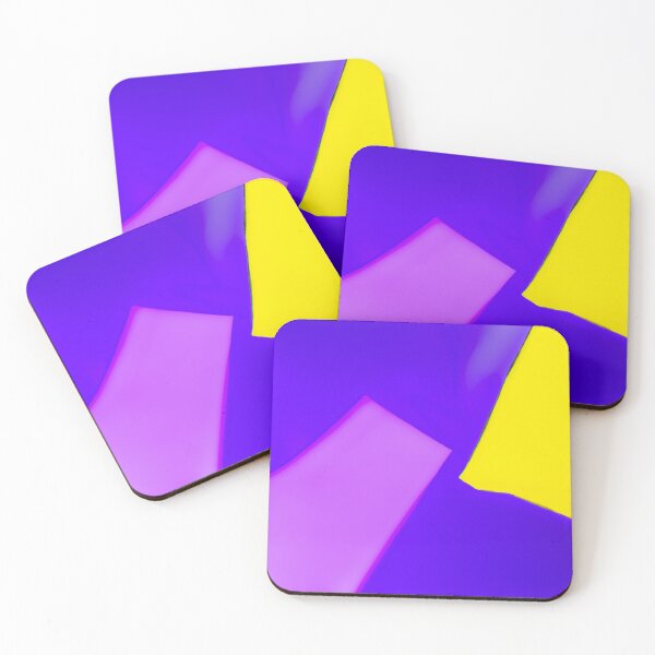 Item preview, Electric Violet & Neon Lemon - Abstract Geometric Fusion Art designed and sold by AbulailArt.