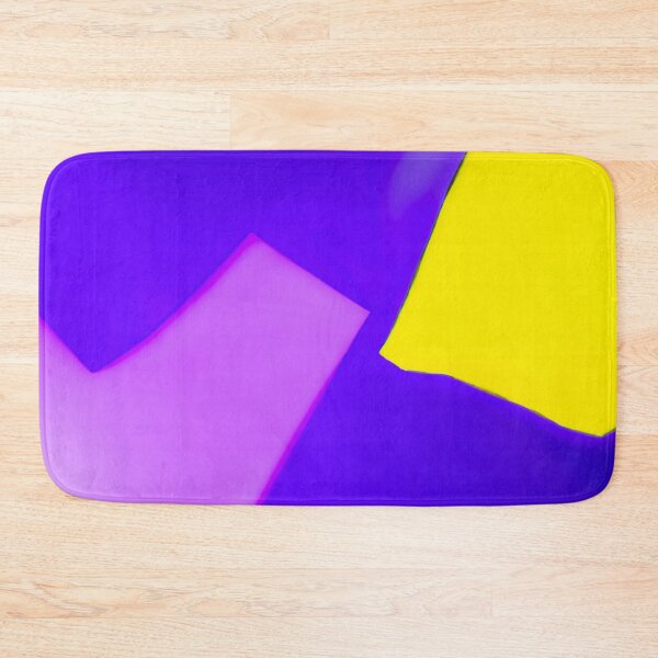 Item preview, Electric Violet & Neon Lemon - Abstract Geometric Fusion Art designed and sold by AbulailArt.