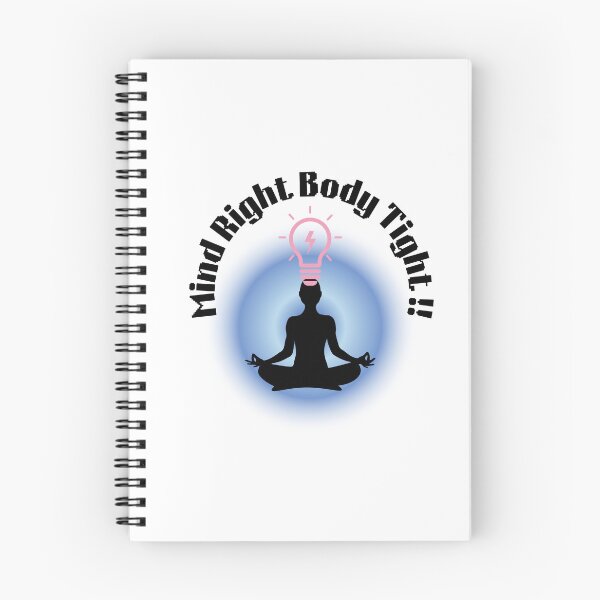 Item preview, Mind Right Body Tight Yoga Meditation Motivation Shirt Fitness Mindset Design designed and sold by Palette _Vibes.