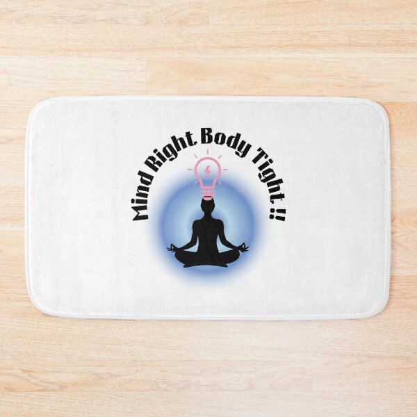 Item preview, Mind Right Body Tight Yoga Meditation Motivation Shirt Fitness Mindset Design  designed and sold by Palette-Vibes.