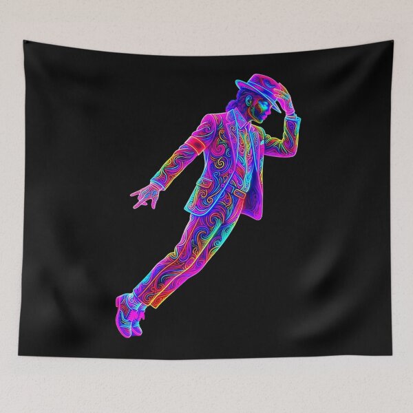 Item preview, Dance King Neon Glow Paisley Suit Art designed and sold by ExploreAura Studio.