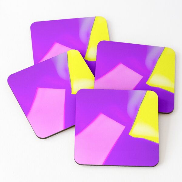 Item preview, Vibrant Abstract Geometry - Neon Purple Pink and Yellow Minimalist Art designed and sold by AbulailArt.