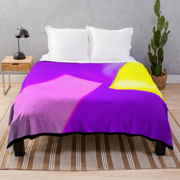 Item preview, Vibrant Abstract Geometry - Neon Purple Pink and Yellow Minimalist Art designed and sold by AbulailArt.