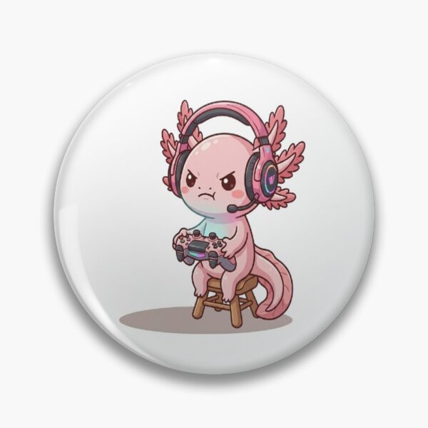 Item preview, Cute Gamer Axolotl Playing Video Games designed and sold by Ella_Sketch.