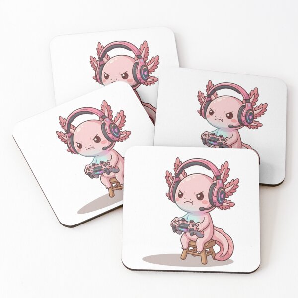 Item preview, Cute Gamer Axolotl Playing Video Games designed and sold by Ella_Sketch.