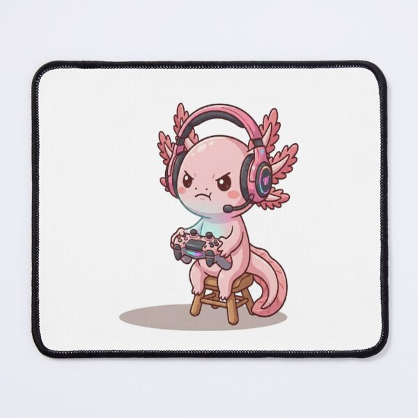 Item preview, Cute Gamer Axolotl Playing Video Games designed and sold by Ella_Sketch.