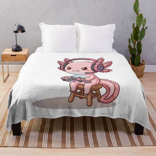 Item preview, Cute Gamer Axolotl Playing Video Games designed and sold by Ella_Sketch.