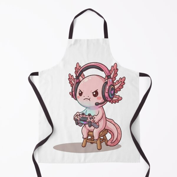 Item preview, Cute Gamer Axolotl Playing Video Games designed and sold by Ella_Sketch.