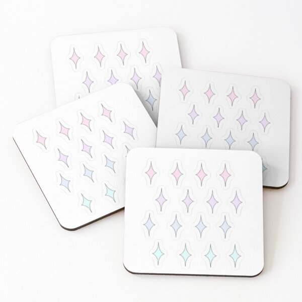 Item preview, Pastel Sparkle Star Pattern | Cute Aesthetic Minimal Sticker designed and sold by Jyotisima8929.