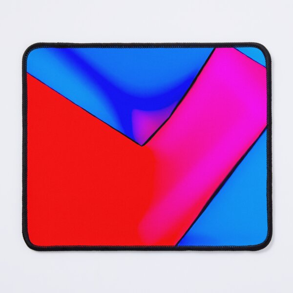 Item preview, Vivid Neon Geometric - Abstract Red Magenta Cyan Minimalist Art designed and sold by AbulailArt.