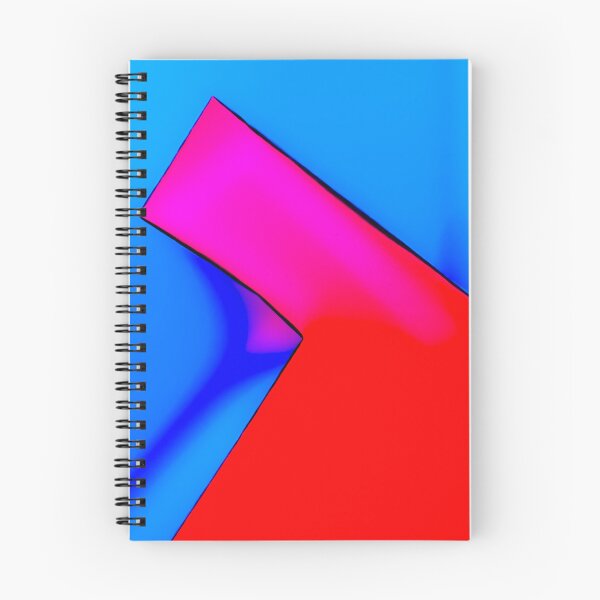 Item preview, Vivid Neon Geometric - Abstract Red Magenta Cyan Minimalist Art designed and sold by AbulailArt.
