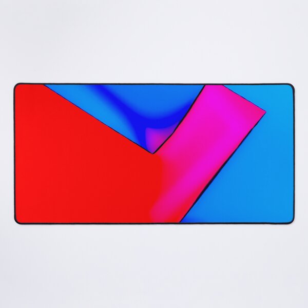 Item preview, Vivid Neon Geometric - Abstract Red Magenta Cyan Minimalist Art designed and sold by AbulailArt.