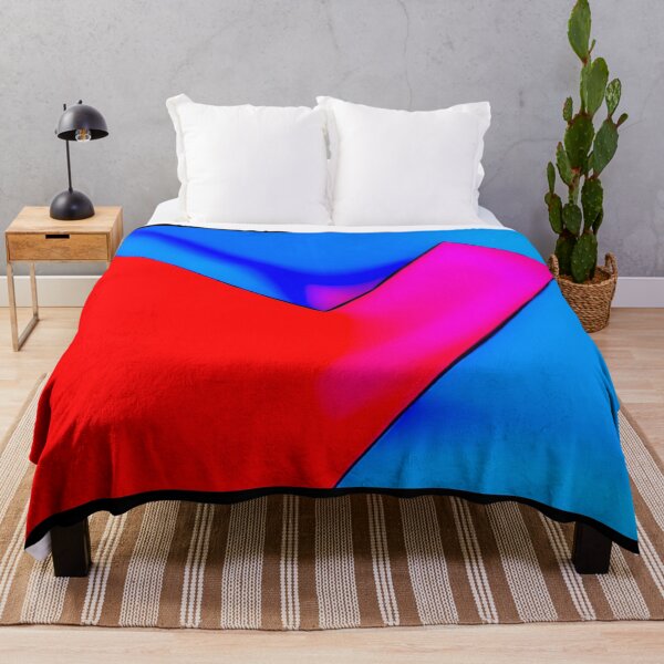 Item preview, Vivid Neon Geometric - Abstract Red Magenta Cyan Minimalist Art designed and sold by AbulailArt.