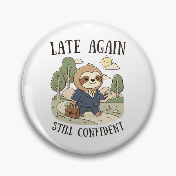 Item preview, Late Again, Still Confident designed and sold by GODZILLARGE.