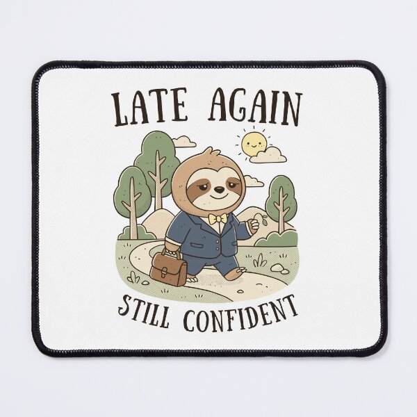 Item preview, Late Again, Still Confident designed and sold by GODZILLARGE.
